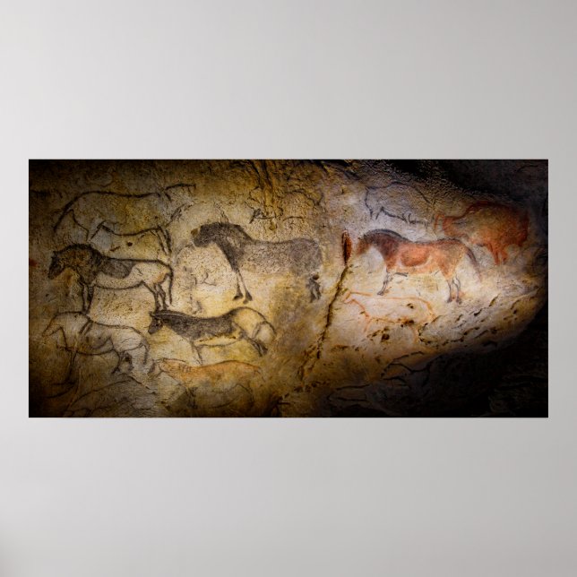 PÓSTER PINTURAS PREHISTÓRICAS DE CAVE (Frente)