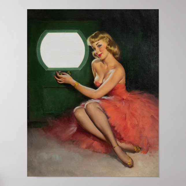 Poster Pinup 1950 de boa aparência (Frente)