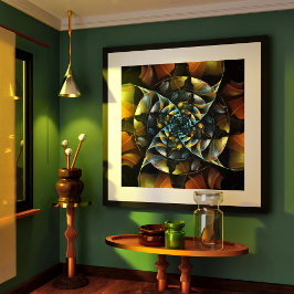 Póster PinWheel Abstrato Art