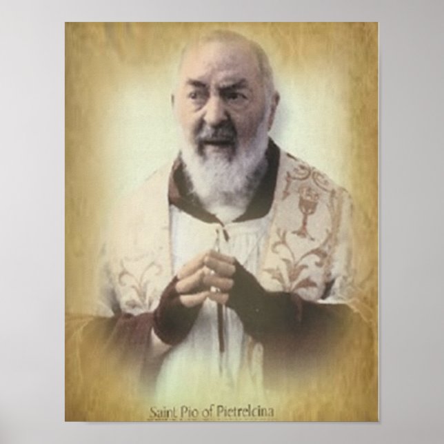 Póster PIO rua DE PIETRELCINA (Frente)