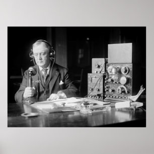 POSTER PIONEIRO DE RÁDIO ADIANTADO 1923