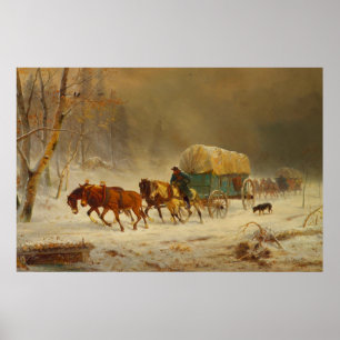 Poster Pioneiros trazendo uma tempestade de neve para o P