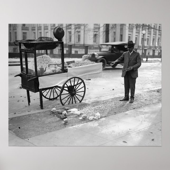 Póster Pipoca à Venda, 1926. Foto Antiga (Frente)