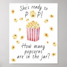 Poster Pipoca - adivinhe quantas saliências em jarro