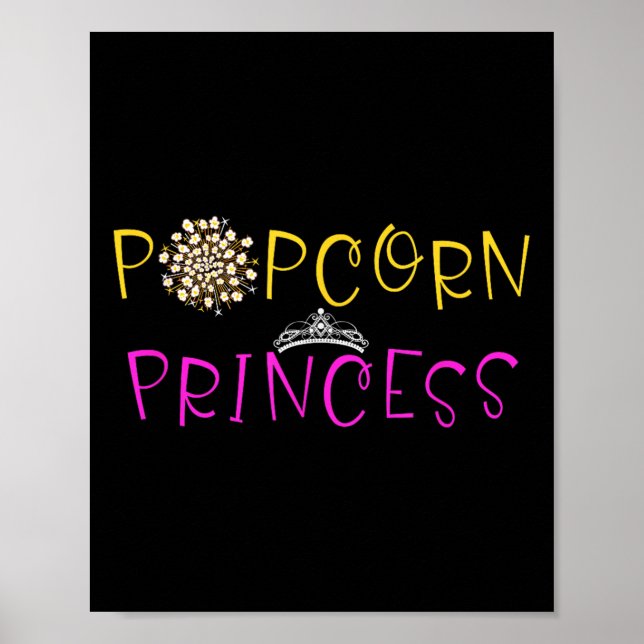Poster Pipoca Engraçada - Gráfico de Lover Dizendo Pipoca (Frente)