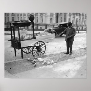 Póster Pipoca Para Venda, 1926. Vintage Photo