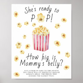 Poster Pipoca - quão grande é a barriga da mamãe jogo