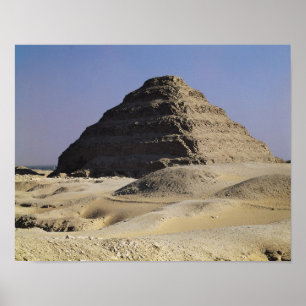 Poster Pirâmide da etapa do rei Djoser Velho Reino