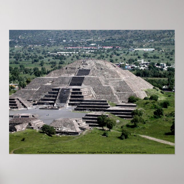 Póster Pirâmide da Lua, Teotihuacan, México (Frente)