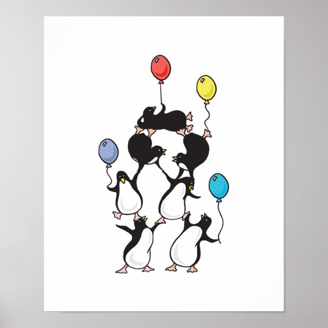 Póster pirâmide do pinguim (Frente)