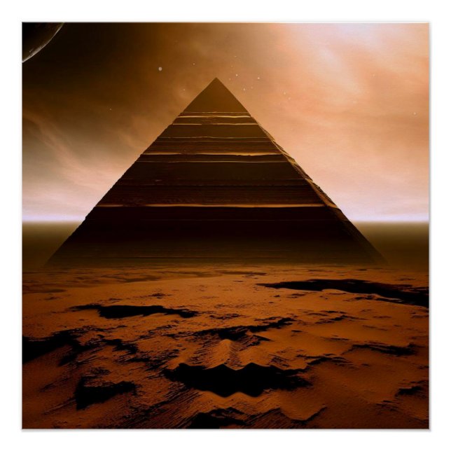 Póster Pirâmide do Planeta Vermelho (Frente)