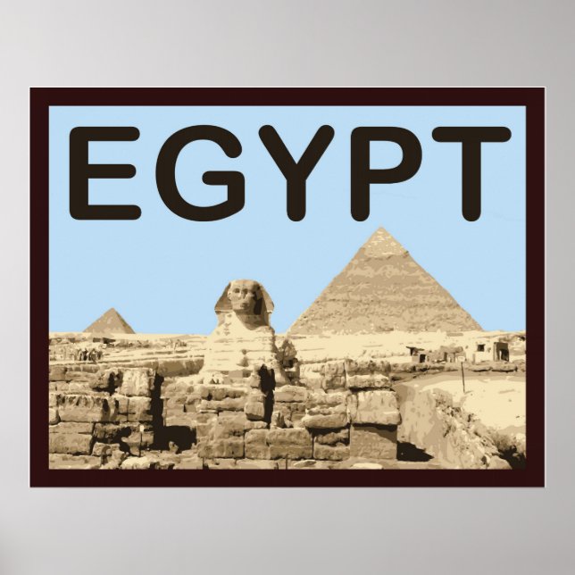 Póster Pirâmide Egípcia de Khafre (Frente)