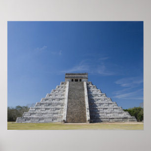 Póster Pirâmide Mayan, Manhã em março