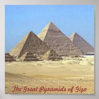 Póster Pirâmides de Giza