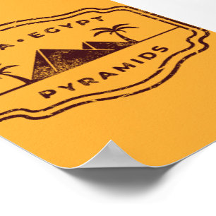 Poster Pirâmides Giza Egito