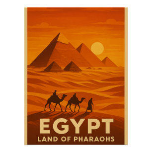 Póster Pirâmides Místicos de Giza"