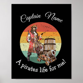 Poster Pirata do Capitão Rum