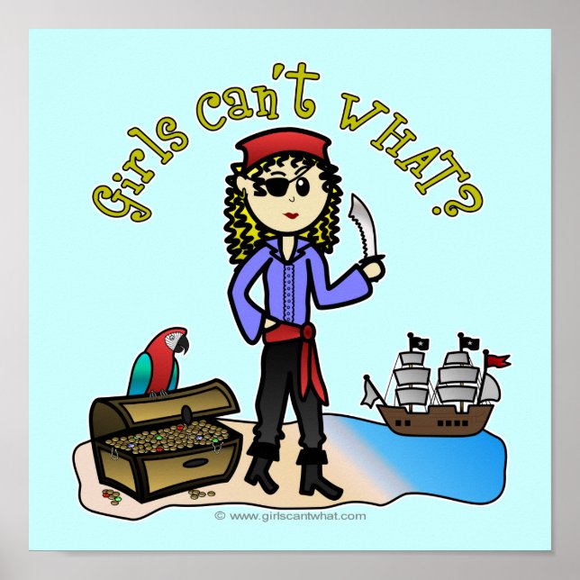 Poster Pirata Loura (Frente)