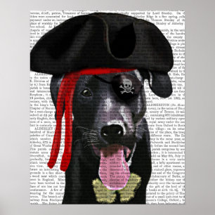 Póster Pirata Preta Labrador