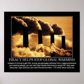 Póster Pirataria. O Verde