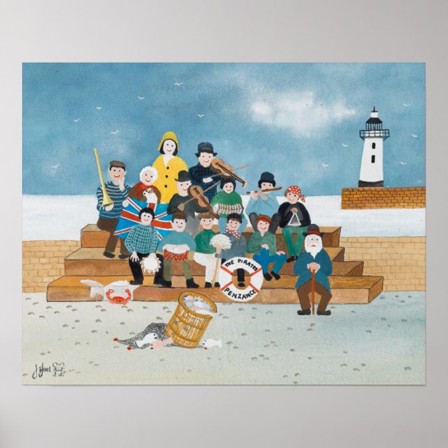 Poster Piratas Antigos da Penzance (Frente)