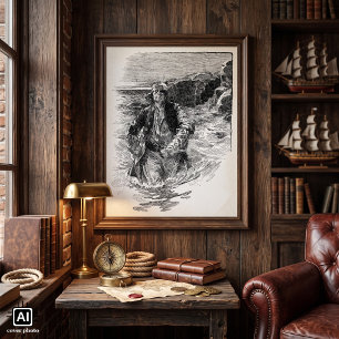 Póster Piratas Antigos, Sir Henry Morgan no Oceano