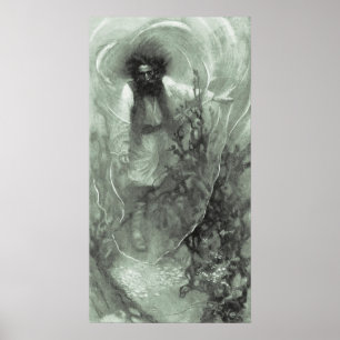 Póster Piratas do vintage, capitão Goldsack por Howard