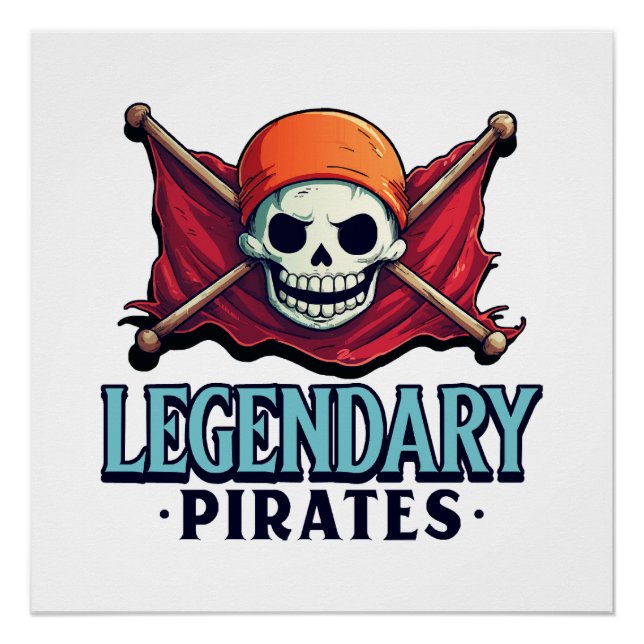 Póster Piratas lendários (Frente)