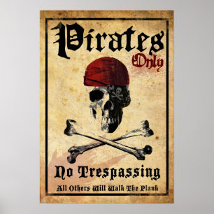 Póster Piratas somente