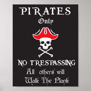 Poster Piratas somente NENHUM infrinjir