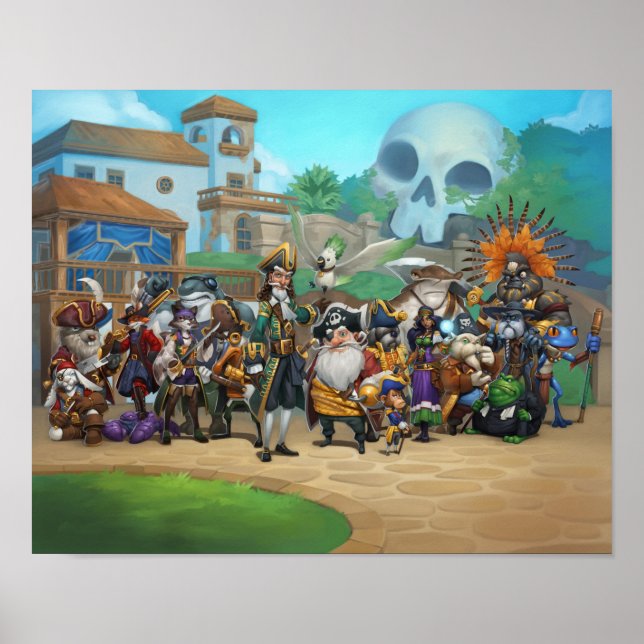 Póster Pirate101 Skull Island Roster (Frente)