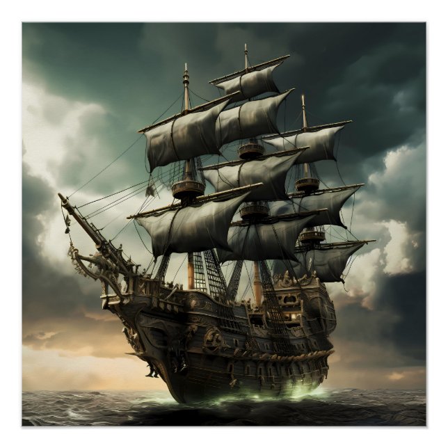 Póster Pirate Ship Art Series - Primeira edição nº 15 (Frente)
