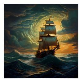 Póster Pirate Ship Art Series - Primeira edição nº 16