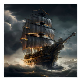 Póster Pirate Ship Art Series - Primeira edição nº 19