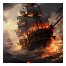 Póster Pirate Ship Art Series - Primeira edição nº 20