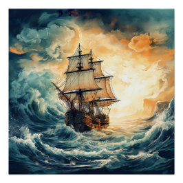 Póster Pirate Ship Art Series - Primeira edição nº 21