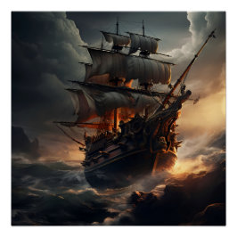 Póster Pirate Ship Art Series - Primeira edição nº 38