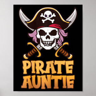 Poster Pirate Tia Engraçado Capitão Correspondente ao Hal