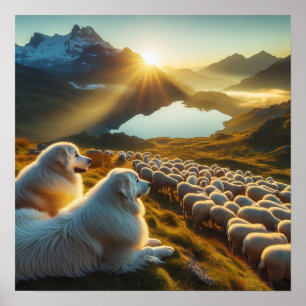 Poster Pirenéus do excelente Início do Dia 2