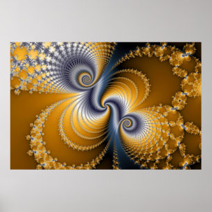 Poster Pirueta - arte do Fractal