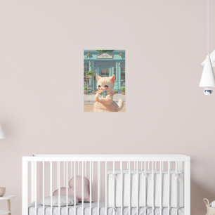 Poster Pirulito Mágico: Loja de Doces do Bebê Gato Bao Ba