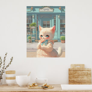 Poster Pirulito Mágico: Loja de Doces do Bebê Gato Bao Ba