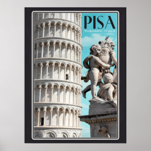 Póster Pisa - a torre inclinada