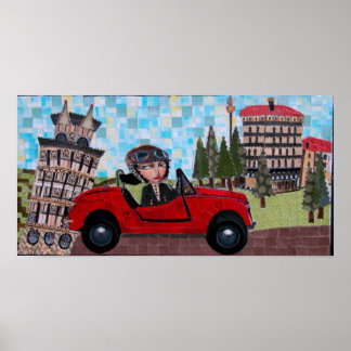Póster Pisa Driver - Bonorand Art
