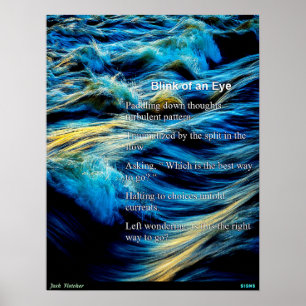 Poster Piscamento de um olho