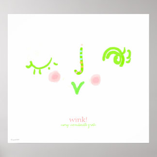 Poster piscar os olhos!