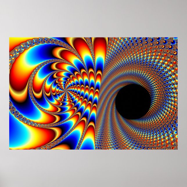Poster Piscar os olhos Fractal (Frente)