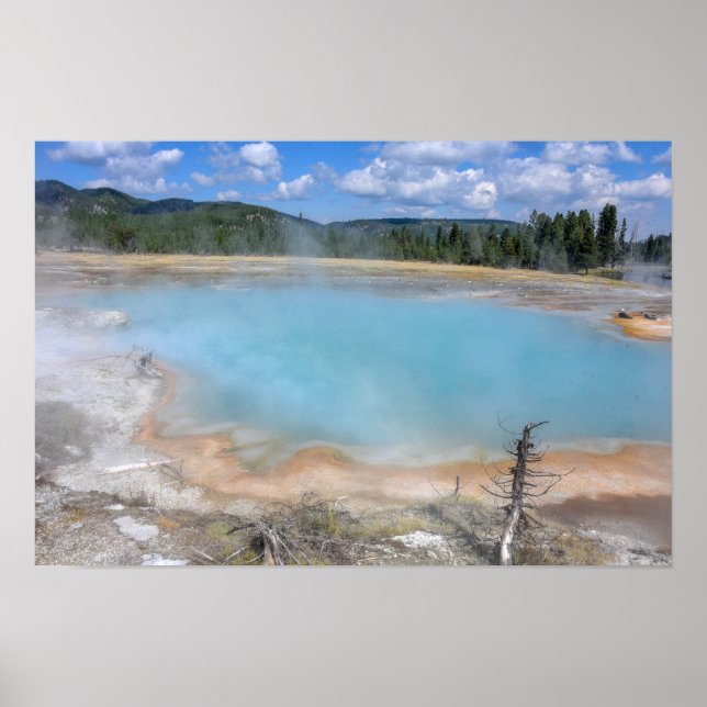Poster Piscina Black Diamond, Parque Nacional de Yellowst (Frente)