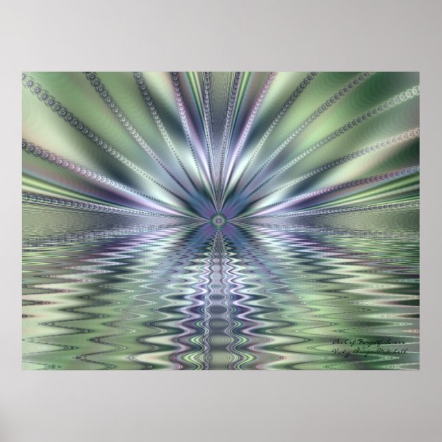 Poster Piscina de Esquecimento de Arte Abstrato (Frente)