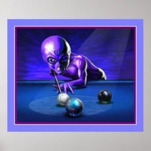 Póster Piscina de jogo estrangeira